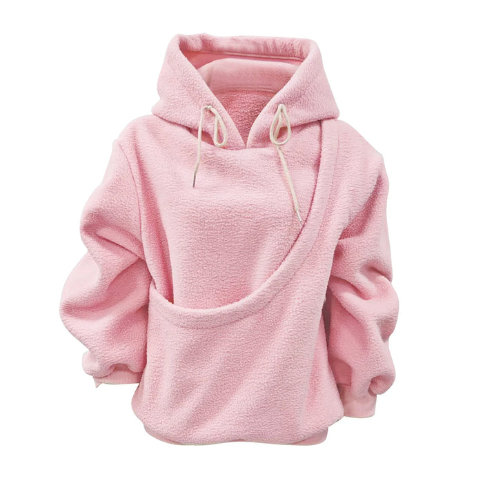 Hoodie with a pouch for small pets